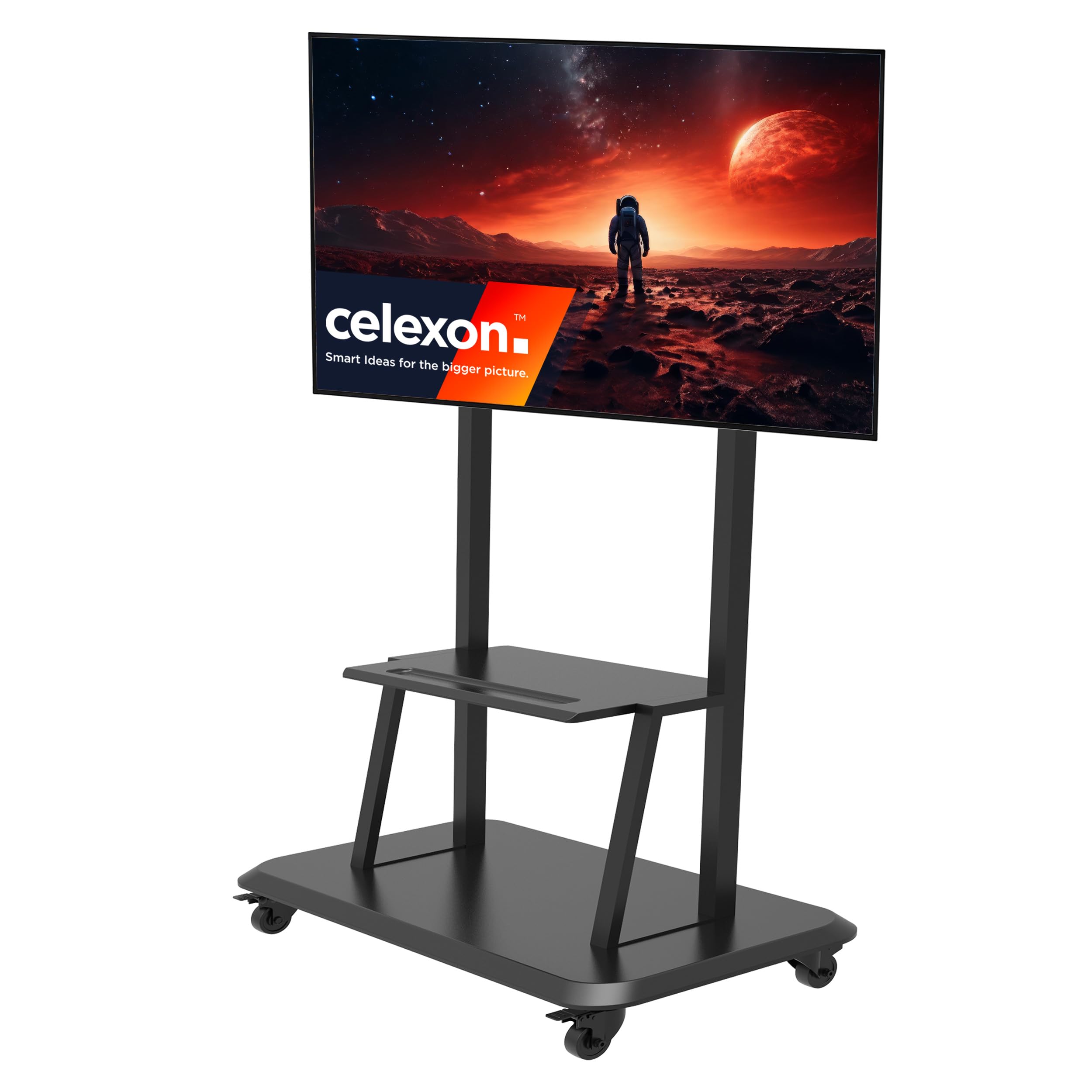 celexon Professional höhenverstellbarer Display Rollwagen Adjust-55120MP