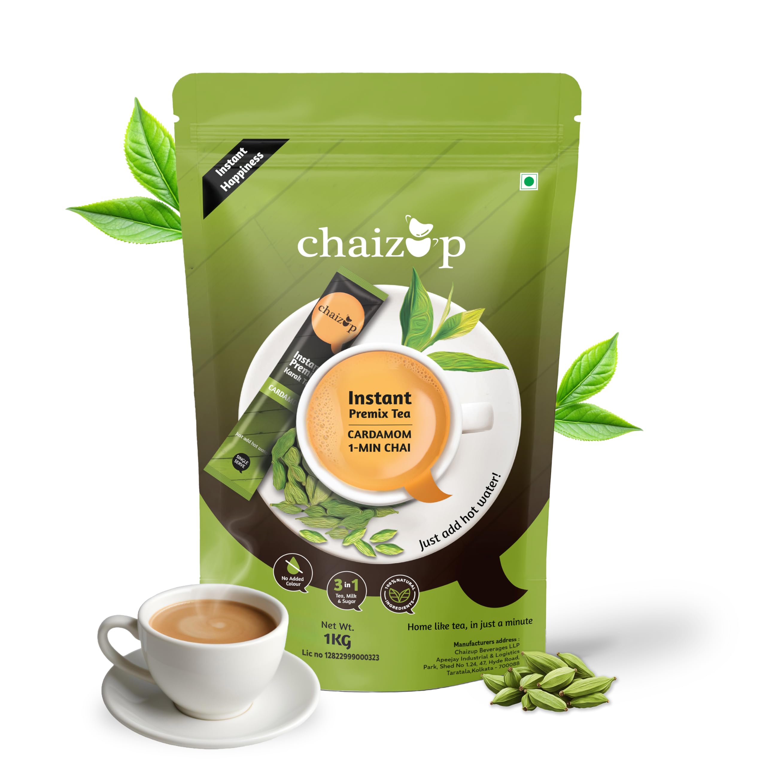 Chaizup Instant Premix Cardamom Tea 1kg - Karak Elaichi Tea | 72 Serves Approx (B09LD8B9LT) Amazon Price History, Amazon Price Tracker
