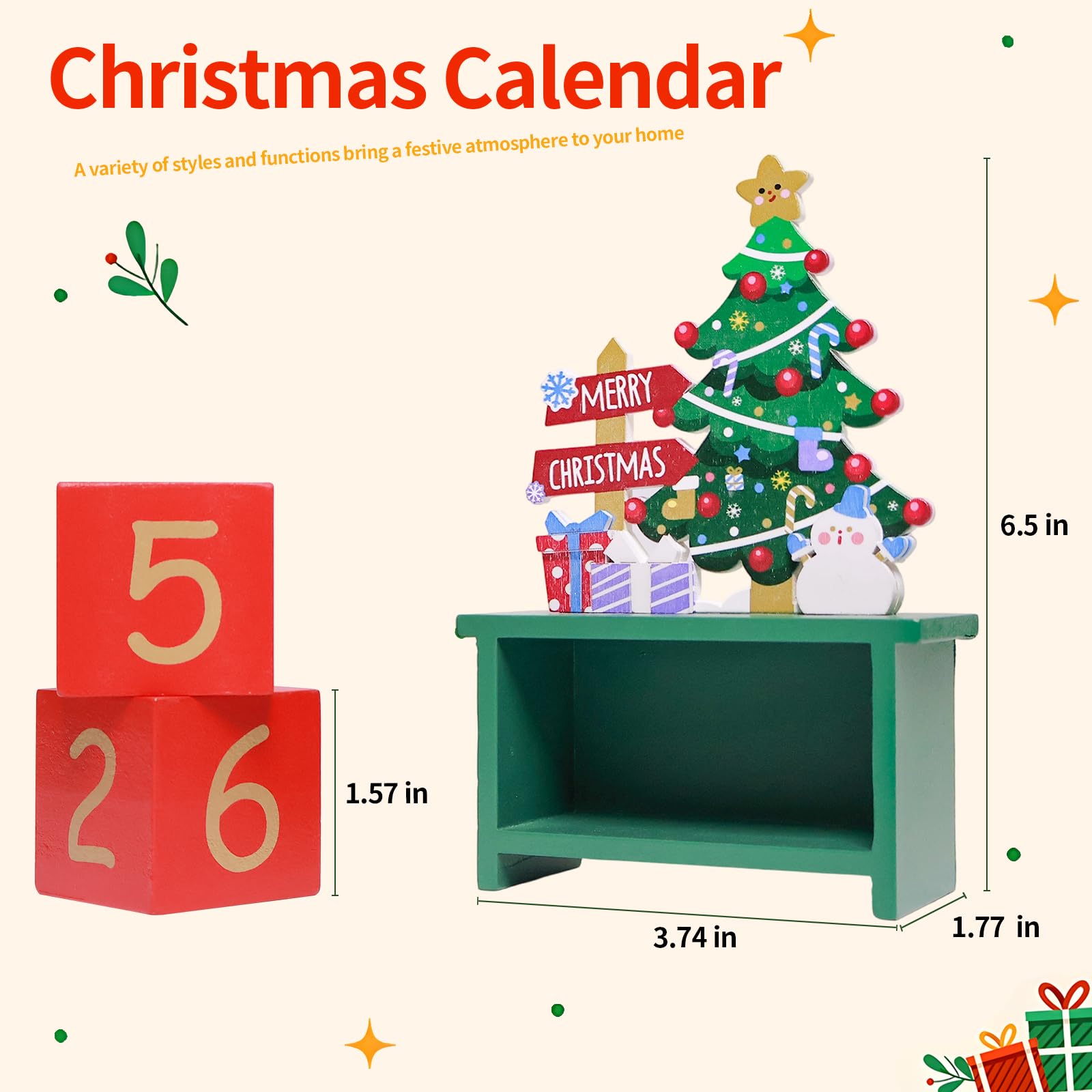 Adventskalender Weihnachten Holz 1