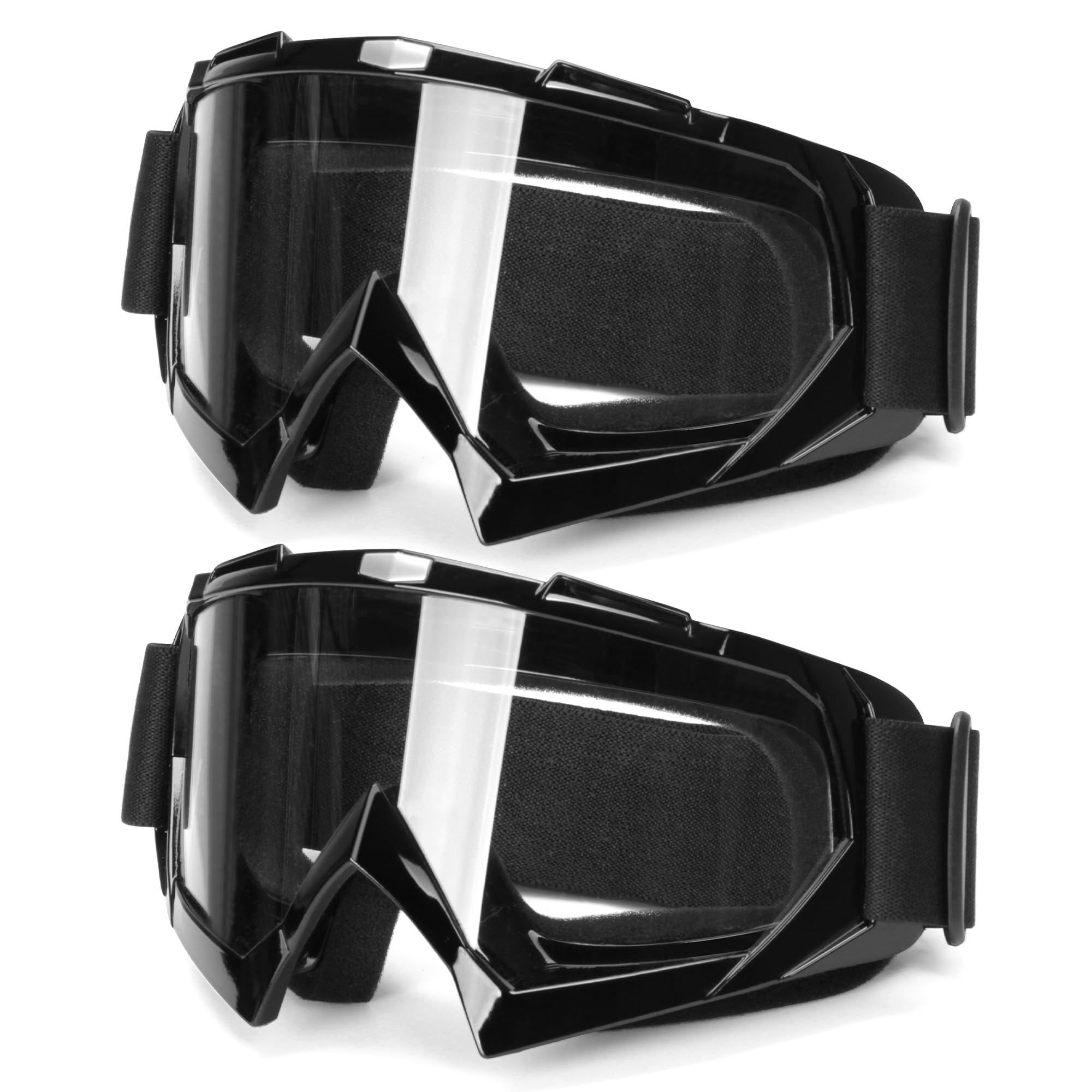 JAGASOL Lunettes de moto tout-terrain pour homme et femme - UV 400 - Anti-rayures, antibrouillard, anti-poussière - Pour adultes et jeunes enfants