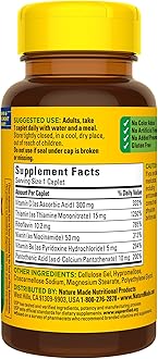 Nature Made B Complex With Vitamin C Caplets 100 Count