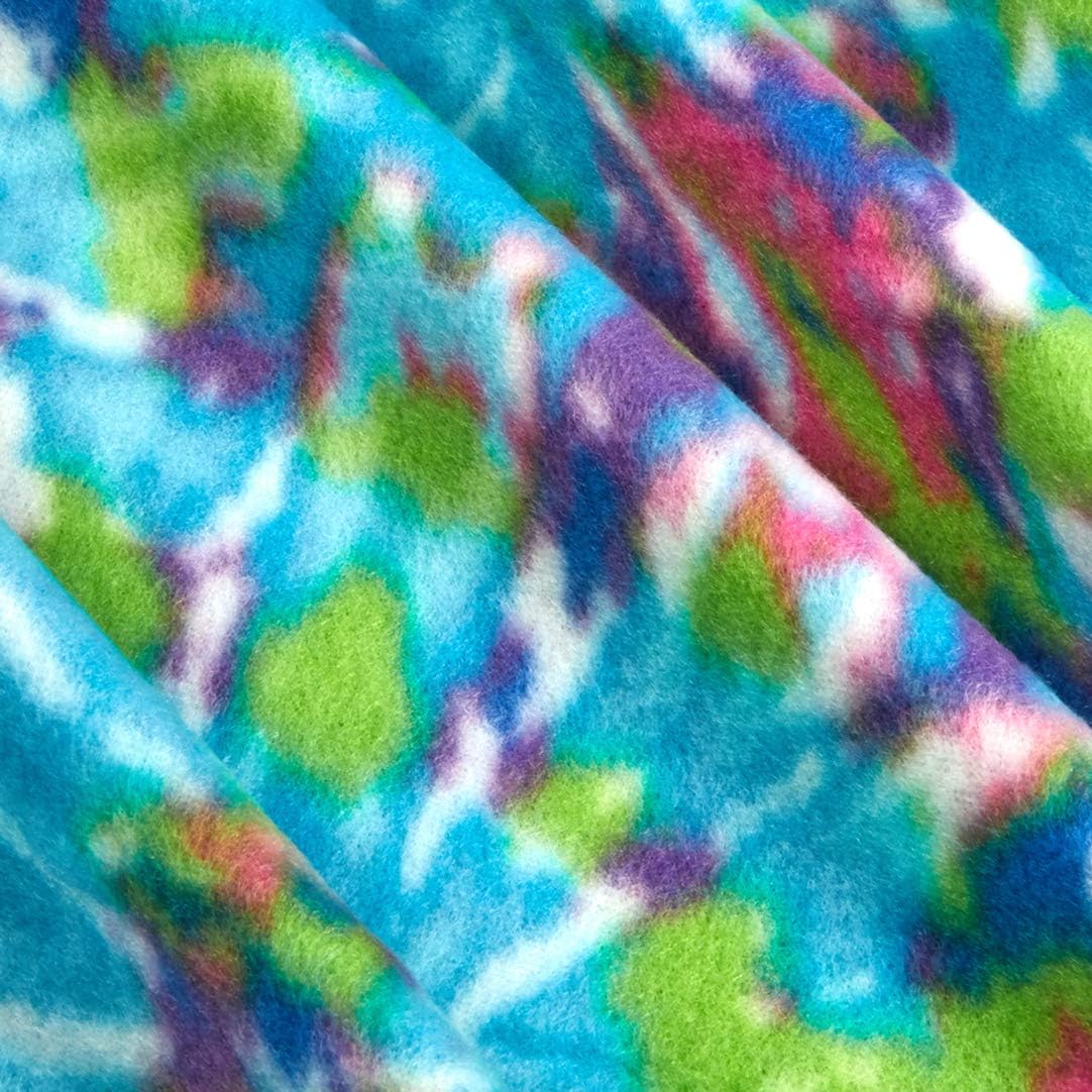 Polar Fleece Fireworks Lagoon, Fabric by the Yard