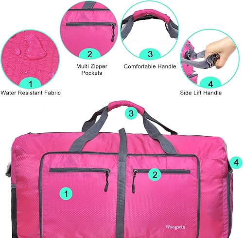 Miniatura 3 de Woogwin Bolsa de viaje grande plegable impermeable para la playa, natación, piscina, deportes, gimnasio