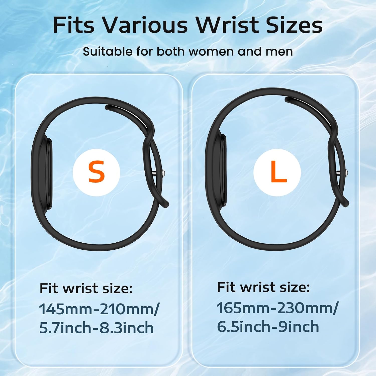 Silicone Sport Band Compatible with Google Fitbits Air Bands -Breathable Waterproof Replacement Straps for Fitbits Air Fitness Screenless Tracker,Men Women image 5