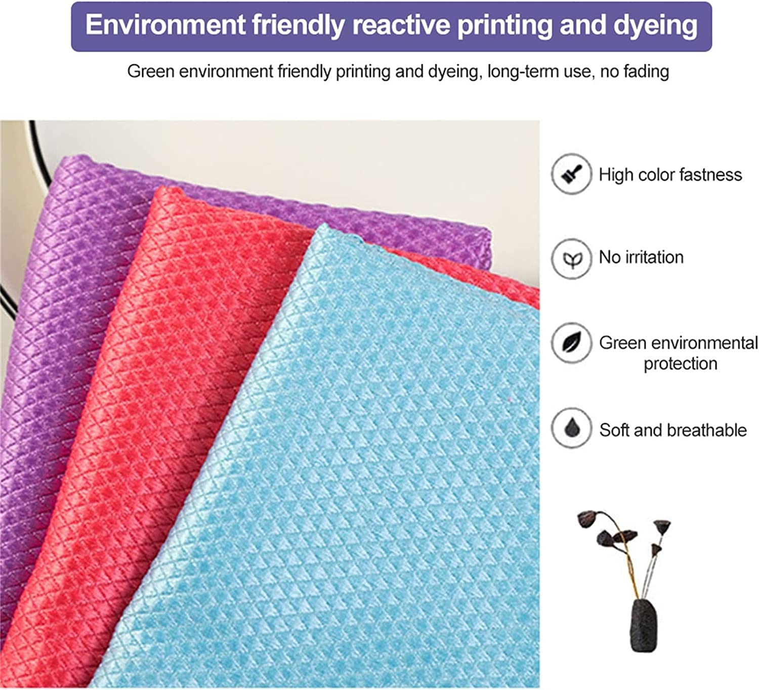 Tücher Mikrofasertücher Mikrofasertuch mit Handtuchhaken, Cleanstreak Magic Tücher, fusselfreies Mikrofasertuch, streifenfreie Spültücher, Mikrofasertuch for Küche, Fenster, Auto, Glas, Farbmischung