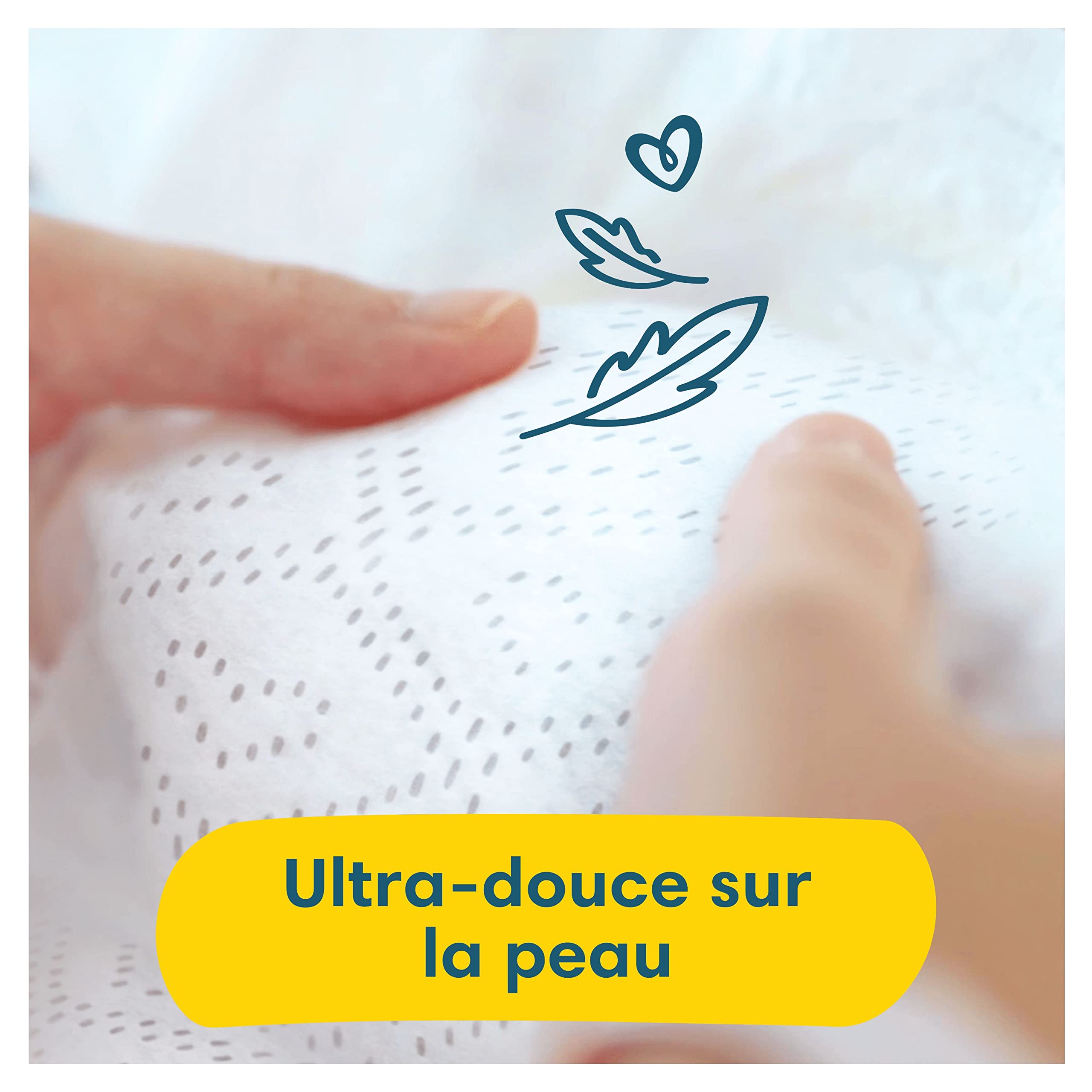 Pampers Premium Protection Taille 4, Couches x96, 9Kg - 14Kg, Notre N°1 pour le Confort et la Protection des Peaux Sensibles
