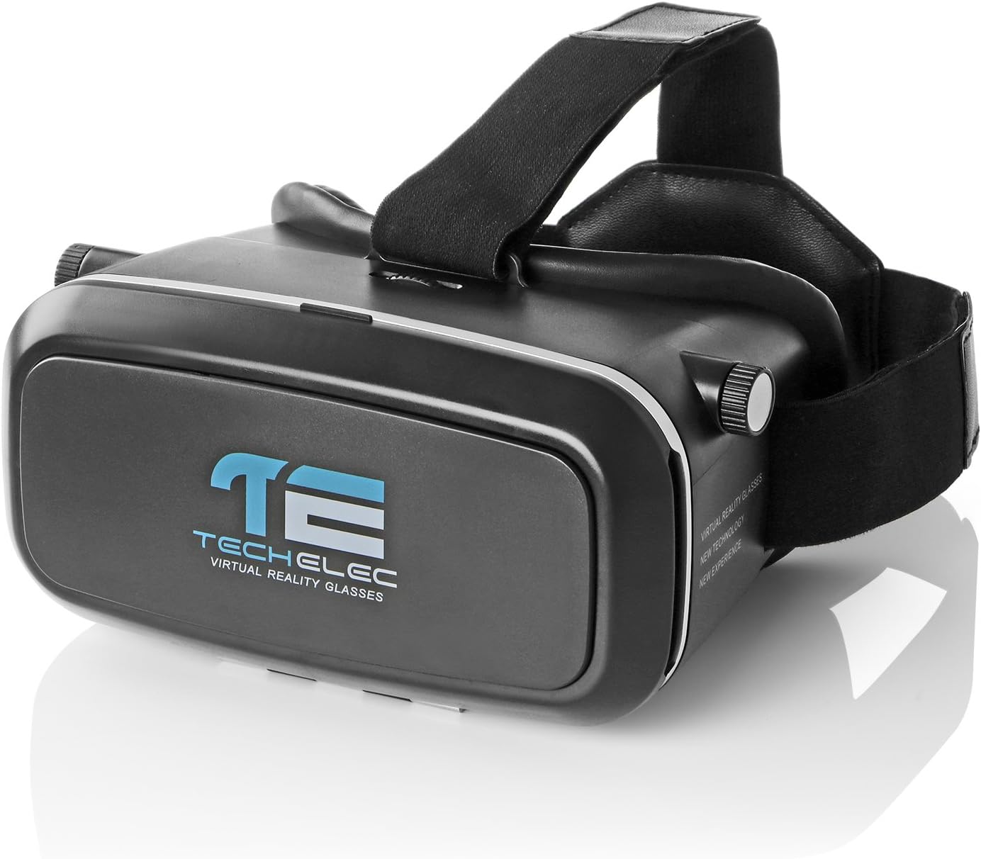3D VR Headset (3.5 to 5.5 Inch Screens), Virtual Reality Glasses with Adjustable Lens and Strap for Movies and Games