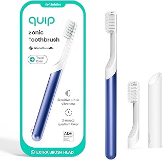 Quip Metal Sonic Electric Toothbrush for Adults