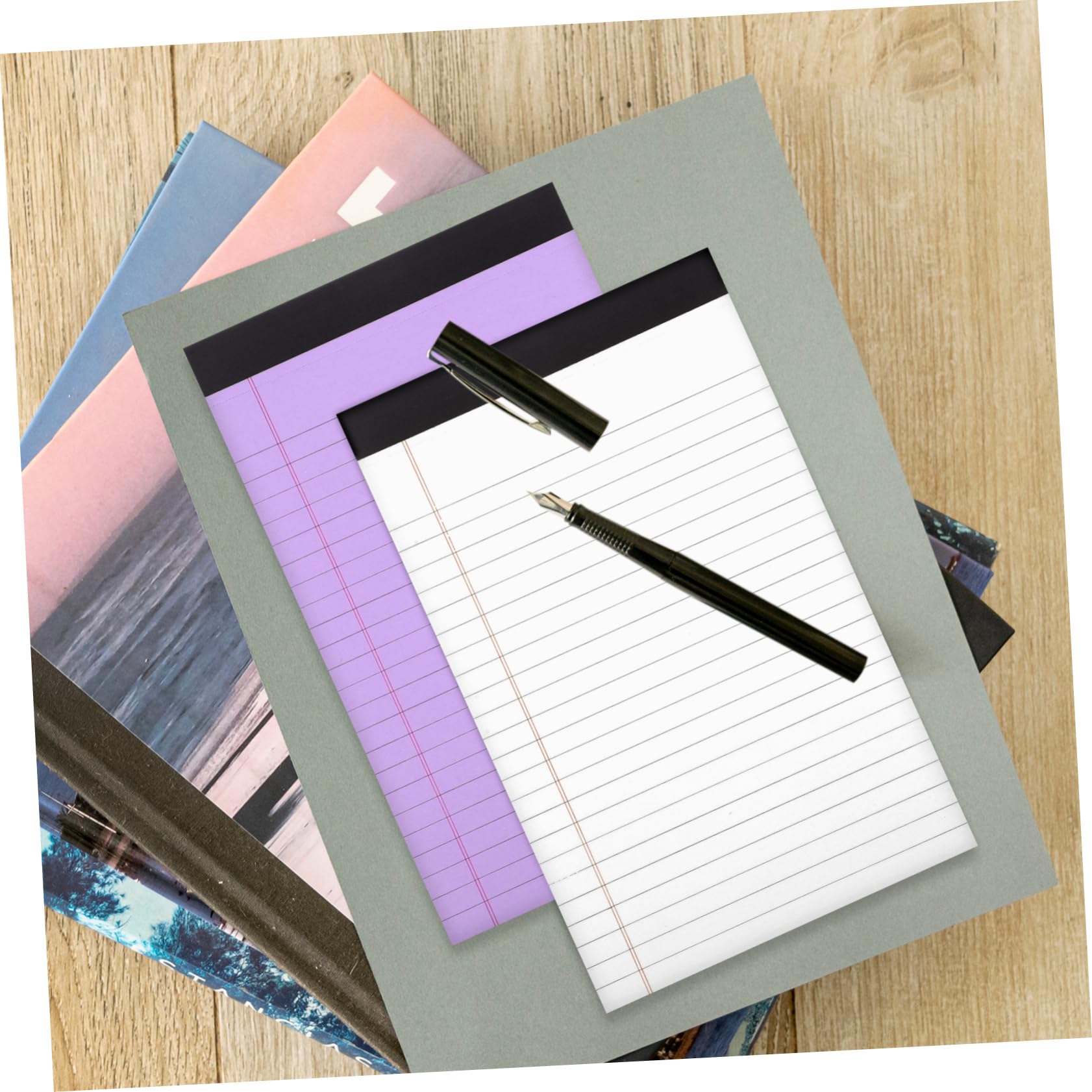 Blocco Note A5 10 Confezioni in Carta 50 Fogli a Righe | Tratteggio Puntinato Superiore, Strappo Facile, per Disegno e Annotazioni Pratiche