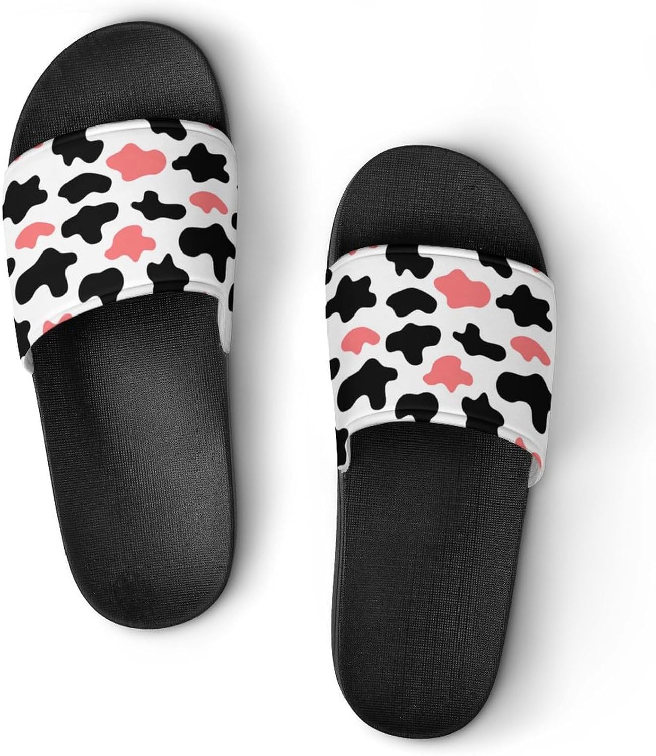 Colorful Leopard Print PVC House Slippers for Men Women Non Slip Outdoor Sandals Home Shoes