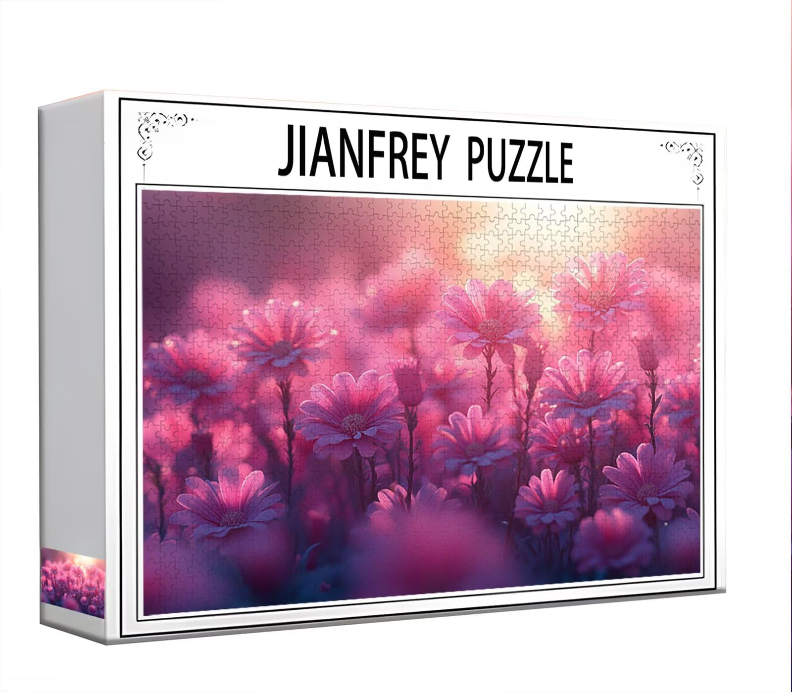 Puzzle 2000 Piezas Adultos Puzzle Rosa Flor Rompecabezas Adultos XXL 100 x 70cm, Impossible Rompecabezas, Madera Jigsaw Arte Juego Educa Familiar Aliviar El Estrés, Regalos para Hombres y Mujeres P-66