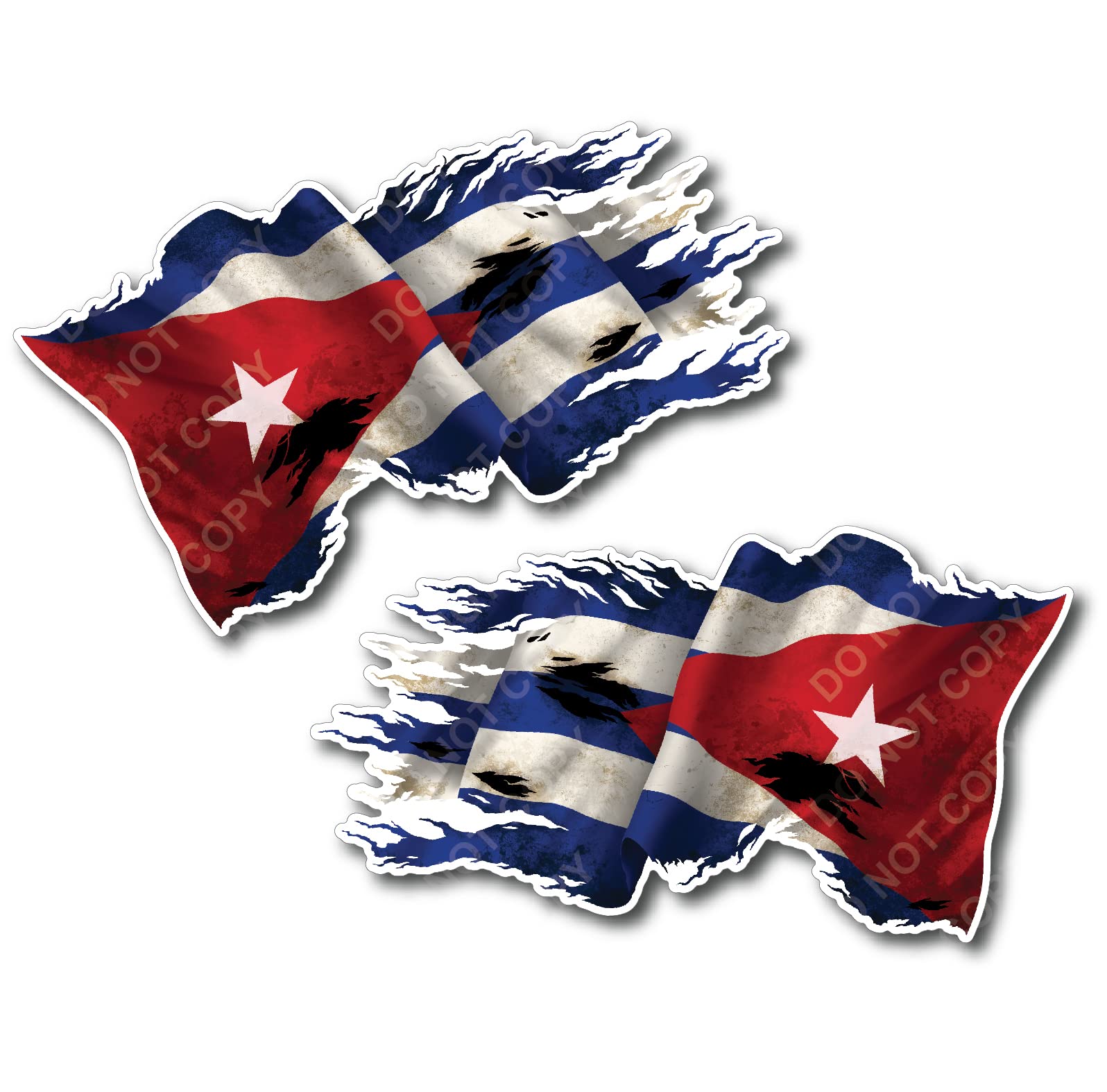 I Love Cuba Flag Bumper Sticker 6x3 Glossy I Love Cuba Car Decal - 6x3 ...