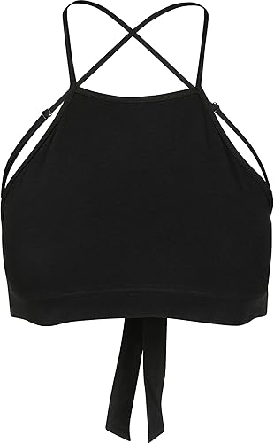 Urban Classics Haut Triangle Femme Femme Top Noir XS 95% Coton, 5% Élasthanne Re