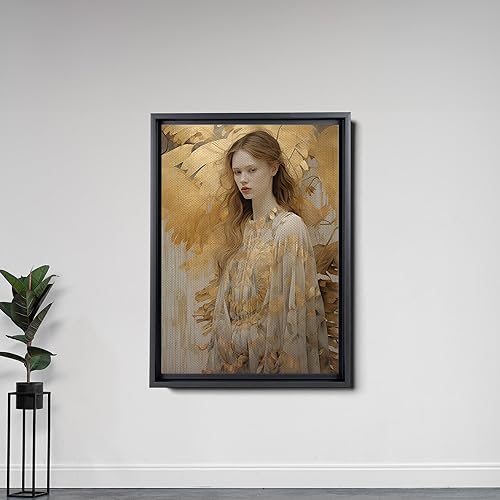 Miniatura 5 de Original Ginkgo biloba Print On Canvas, Modern Textured Gold Wall Art, Abstract Gold Leaves Print, Living room Wall Decor, Modern Art Canvas, Wall