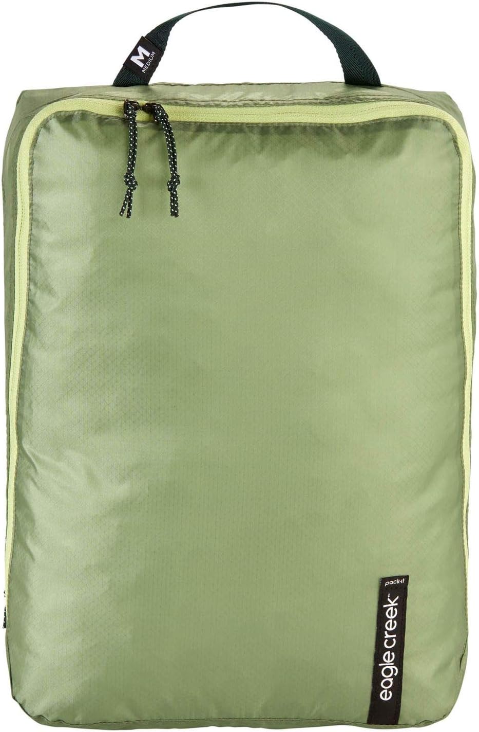 eagle creekEagle Creek Pack-It Medium Isolate Clean/Dirty Packing Cubes for Travel - Durable and Ultra-Lightweight with Water-Resistant Ripstop Fabric and Zipper, Mossy Green