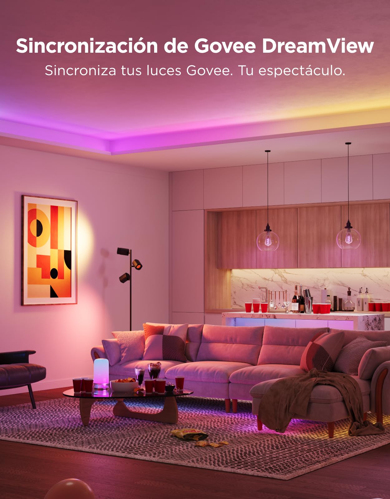 Govee Tira LED 2, 5m RGBWWIC LED WiFi con LuminBlend+, Tira Inteligente | Funciona con Matter, Alexa y Asistente de Google, Tira LED protegida, 100+ Modos de Escena, Sync de Música, Control por App