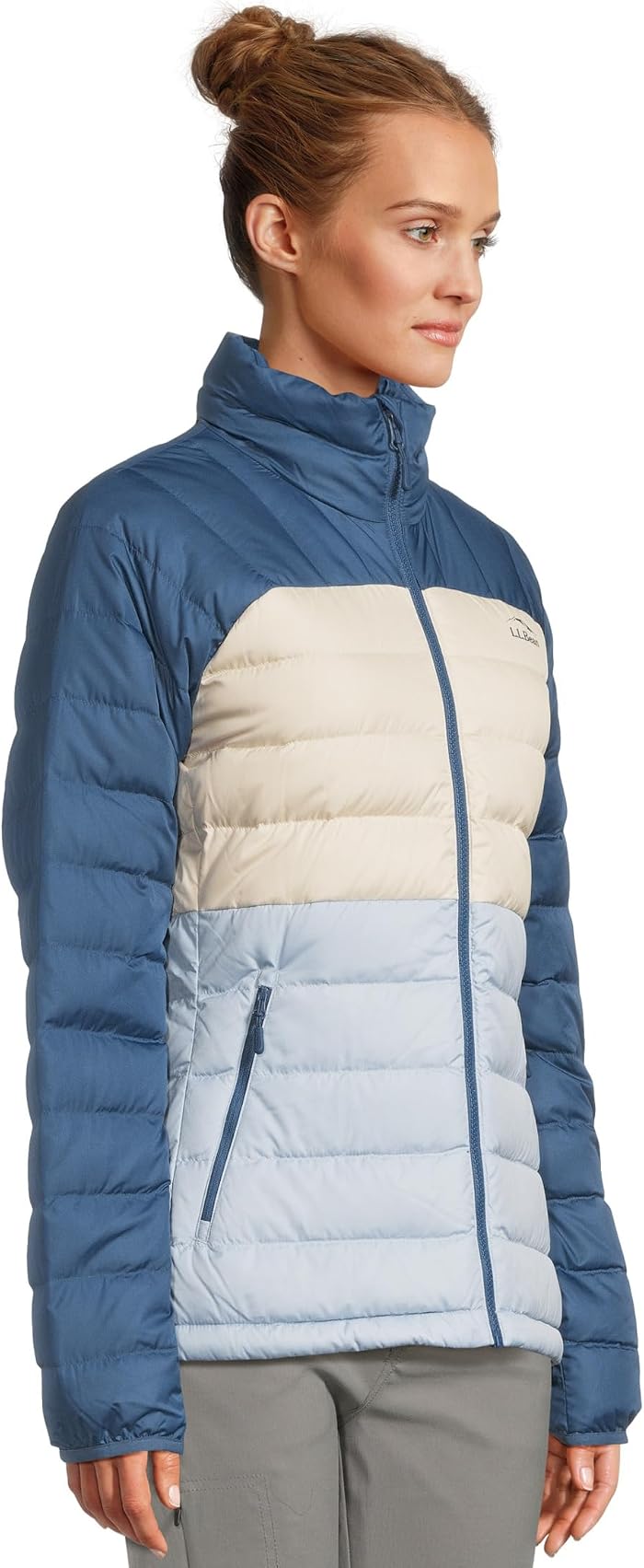 Женские L.L.Bean Bean's Down Jacket Color-Block — фото 2