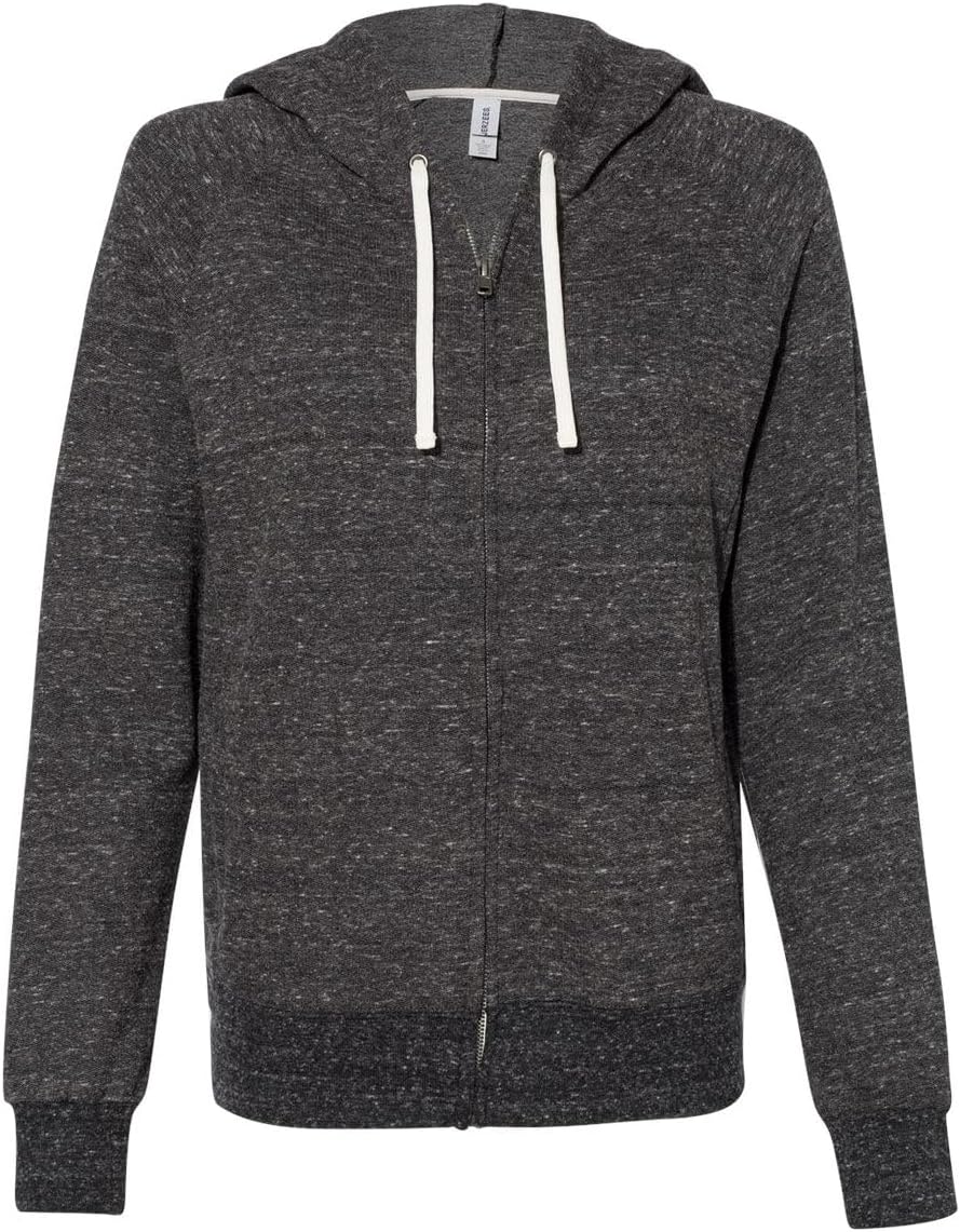 Jerzees Women's Snow Heather French Terry Full-Zip Hooded Sweatshirt 2XL Red - Image 7