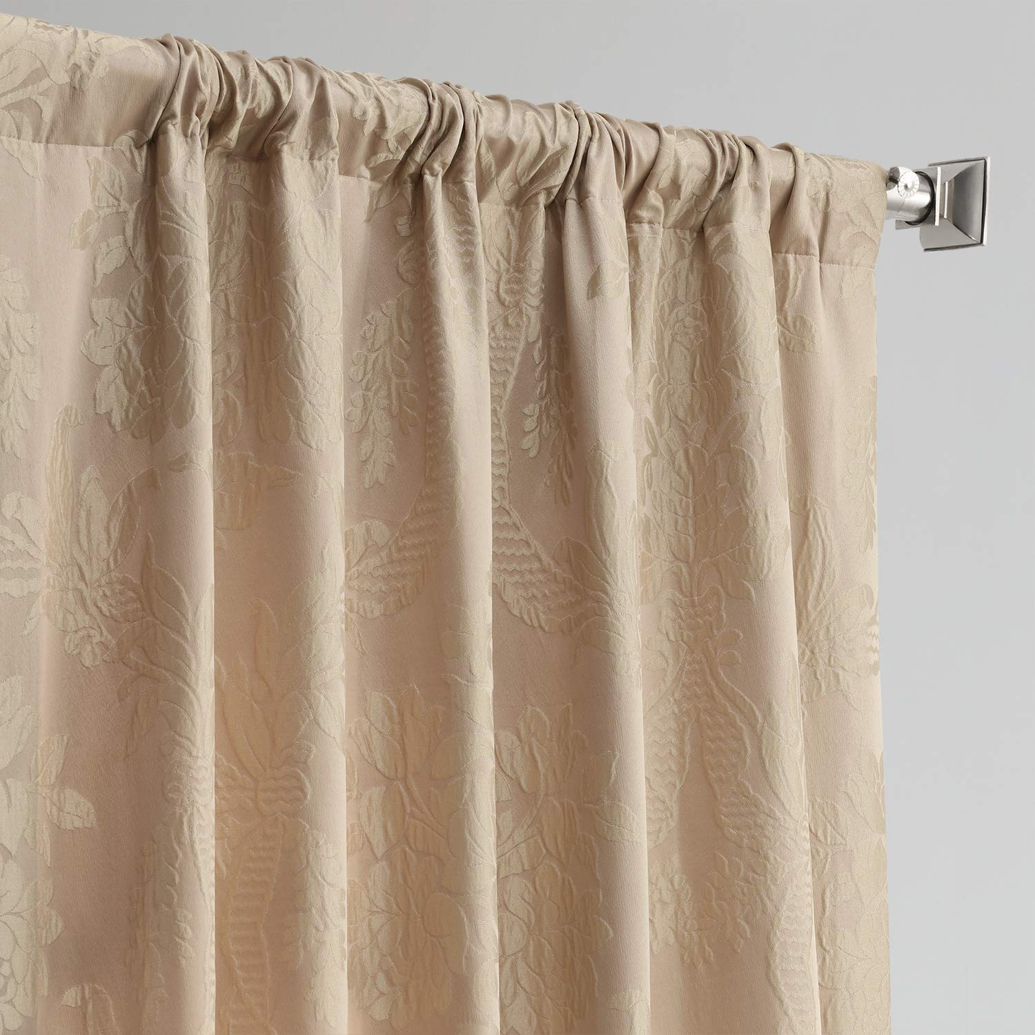 HPD Half Price Drapes Designer Damask Curtains for Room Decorations Faux Silk 50 X 84 (1 Panel), JQCH-20122011-84 - Image 3