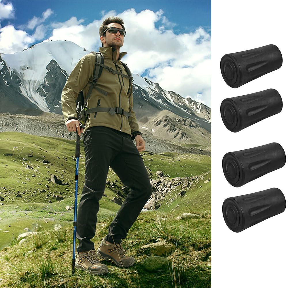 6 Gommini Ricambio Per Bastoncini Trekking - Antiscivolo, 37mm, Per Escursionismo - Foto 8