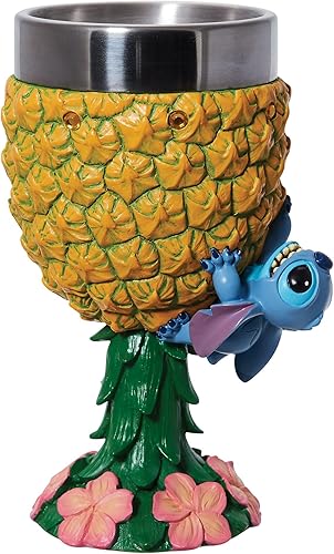 Miniatura 3 de Enesco Disney Showcase Lilo and Stitch - Figura decorativa de copa de piña, multicolor, 7.09 pulgadas