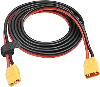RIIEYOCA XT90 Male to XT90 Female Plug Connector,XT90 2M/6.5FT 10AWG Extension Wire,for RC Lipo Battery FPV Drone Large Model Airplane etc.