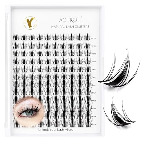 Miniatura 25 de Pestañas de anime con forma de pluma, extensiones de racimo de pestañas naturales de manga individual