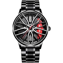 Mens watch creative watches car wheel rim hub watch car wheel rims hub watch mens sports waterproof custom design wristwatch 3D car wheel rim hub quartz mens watch