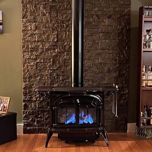 Miniatura 5 de Evolve Stone Capital Sky - Chapa de piedra plana con clasificación de fuego (14.25 pies cuadrados por caja) (Mina Kodiak)