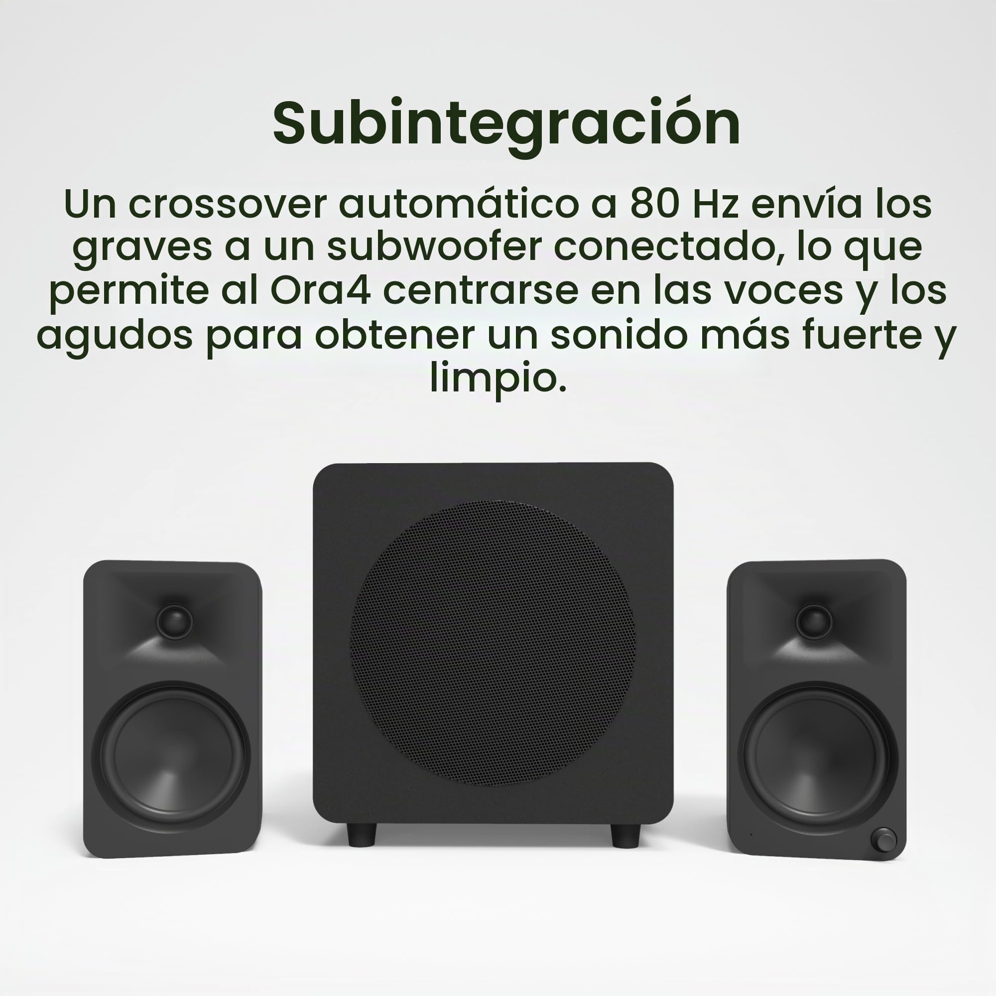 Kanto ORA4 140W Powered Reference Speakers with Bluetooth 5.0 and USB-C Input | 4” Woofers | Bi-Amplified | Reference Quality Sound | Pair | White
