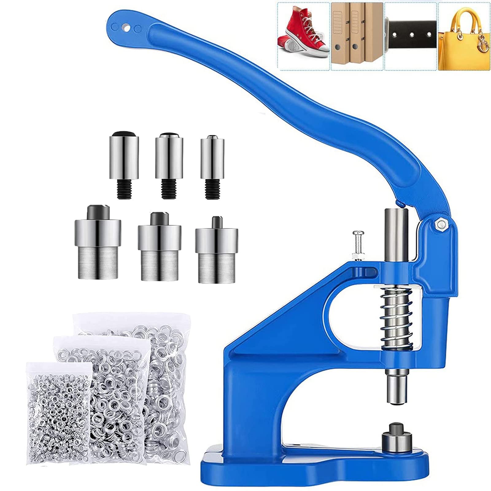 Buy Hand Press Grommet Machine,Grommet Eyelet Machine Set with 3 Dies