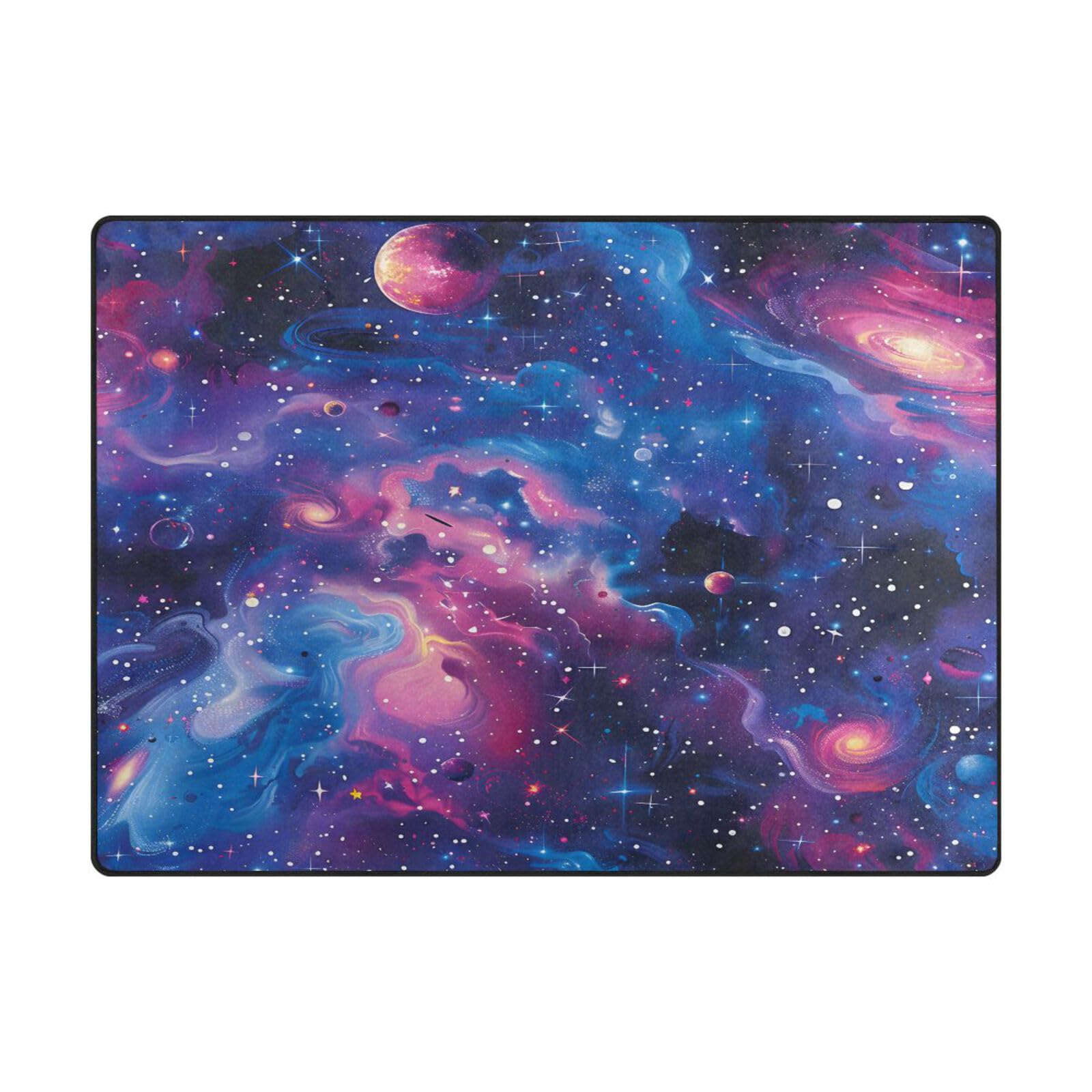 Tapis doux galaxie Mnsruu confort premium salon 203x147 cm