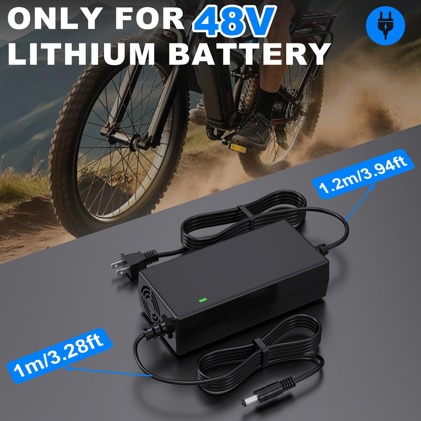 Amazon.com: Fancy Buying 7-in-1 54.6V 2A Ebike Charger | Electric