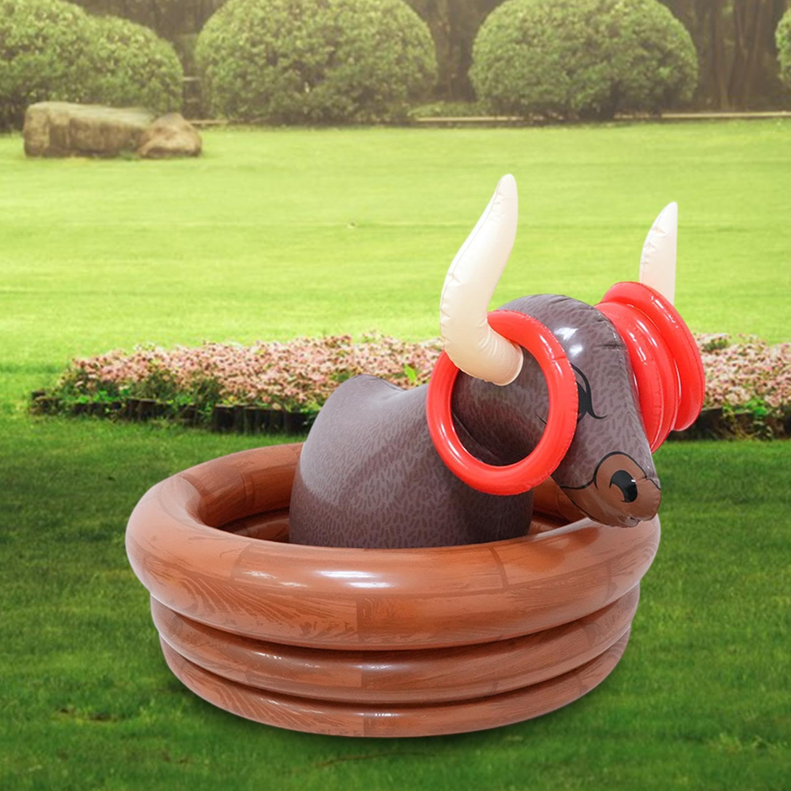 Secchiello per Ghiaccio Gonfiabile, Portatile, con Anelli da Lancio, Ideale per Piscina, Spiaggia Ed Estate.