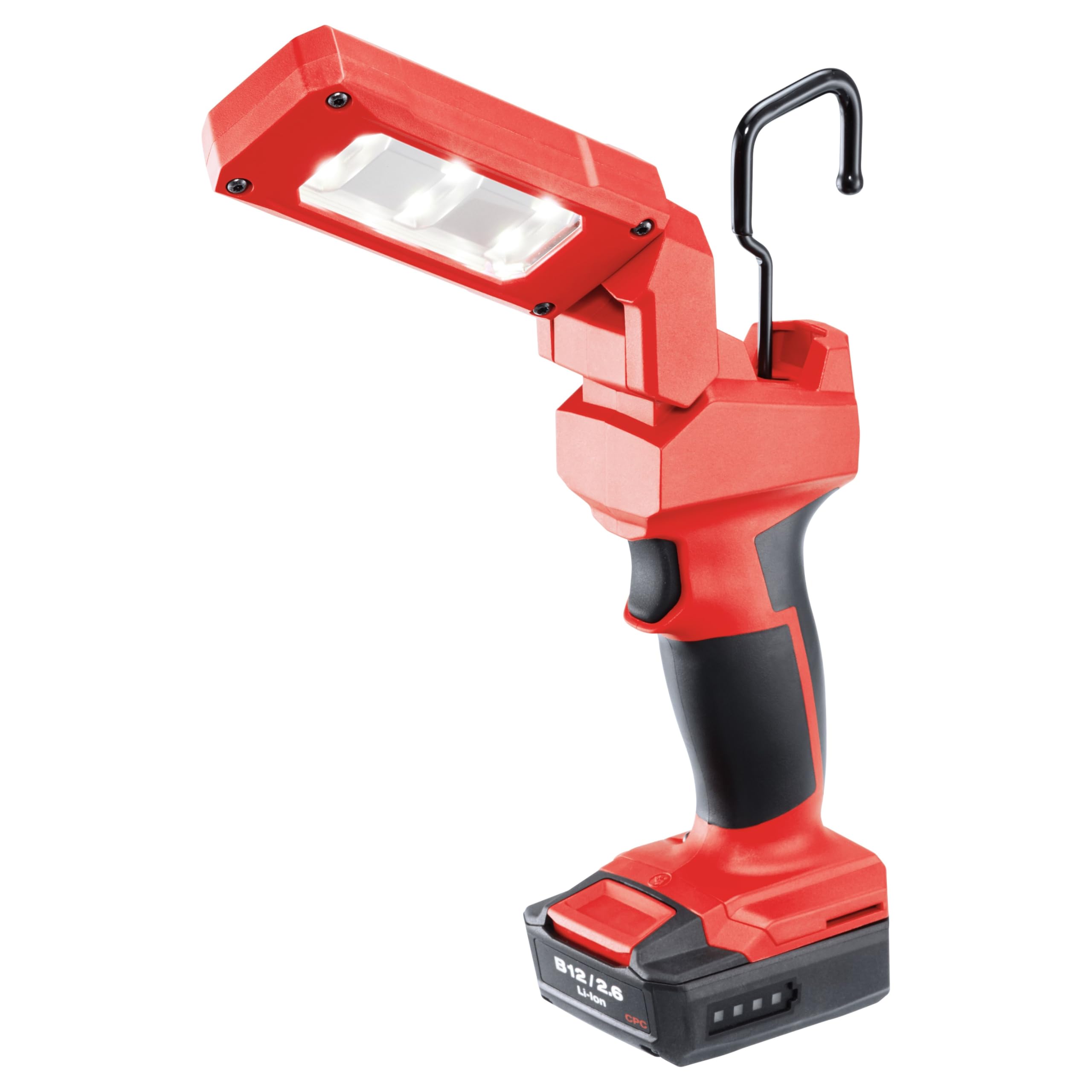 Hilti SL 2-A12 Lampada senza fili, testa girevole a 360 gradi, luce da lavoro per illuminare aree ristrette e di medie dimensioni, solo strumento (2163831)