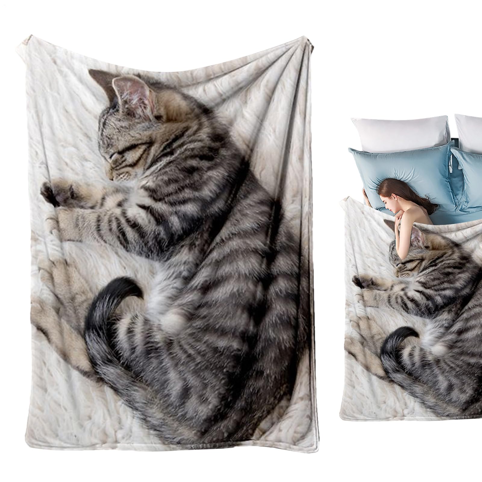 Couverture en flanelle épaisse pour chat lit chaud d'hiver