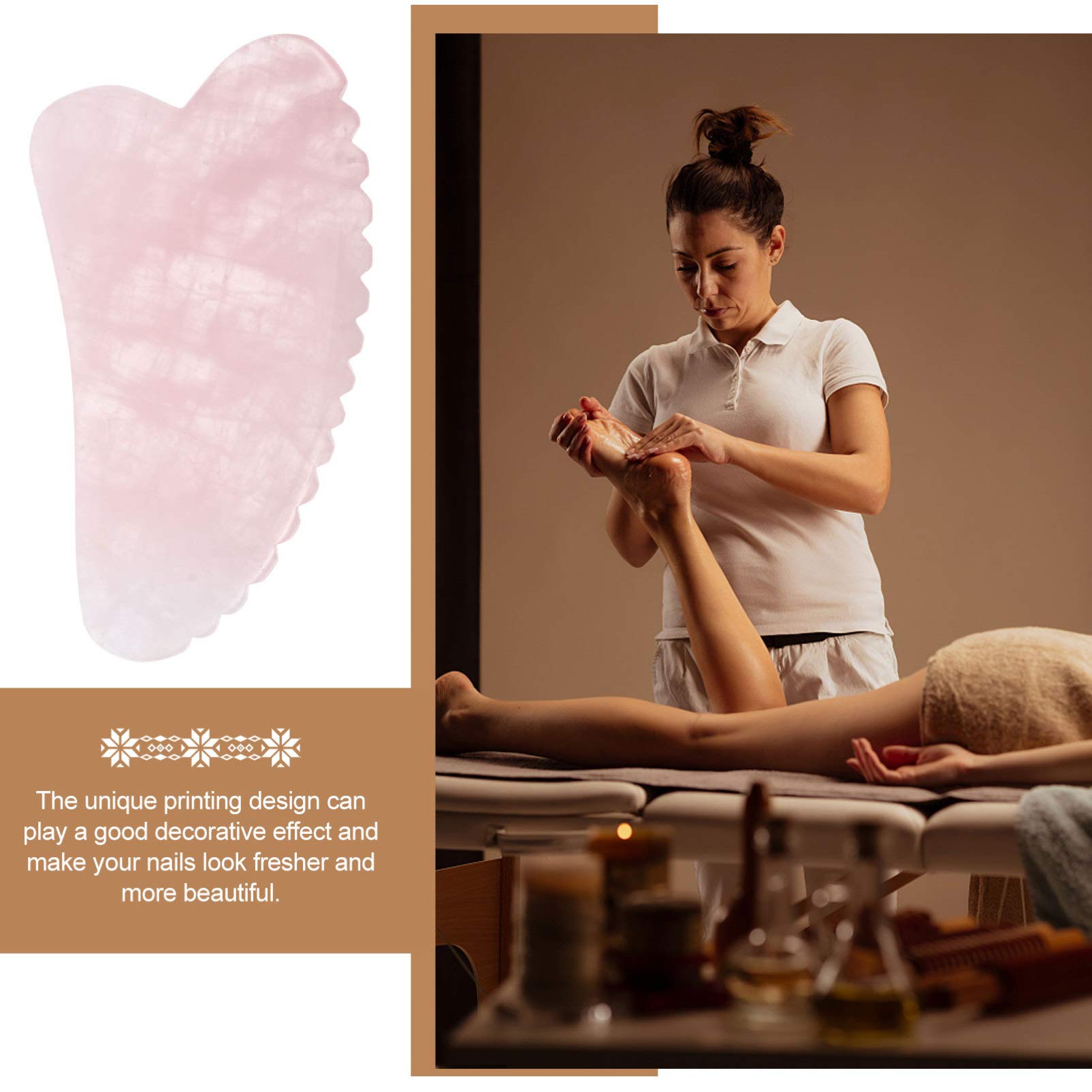 MAGICLULU 2 Pezzi Gua Sha Strumento Per Il Viso Guasha Raschietto Per Il Del Massaggio Del Corpo
