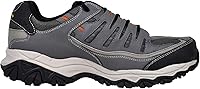 Vista 21 de Skechers Zapatos de construcción Cankton con punta de acero para hombre, clasificación de peligro eléctrico, espuma viscoelástica Negro/Carbón