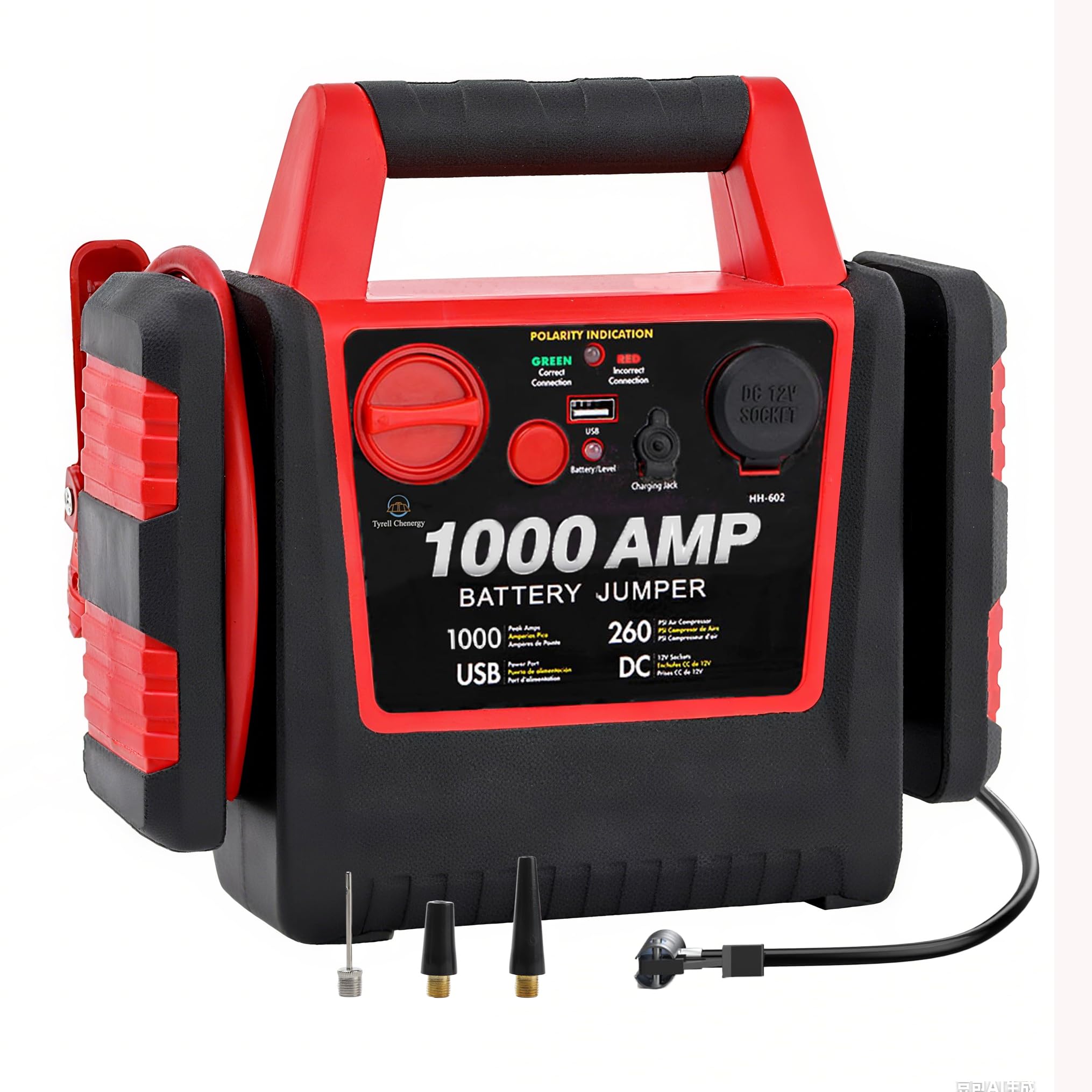Tyrell Chenergy 4 in 1 Booster Pack With Air Compressor Portable