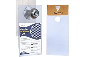 Skywin 1000 Plastic Door Hangers for Flyers: Protect Your Printed Materials Outdoors