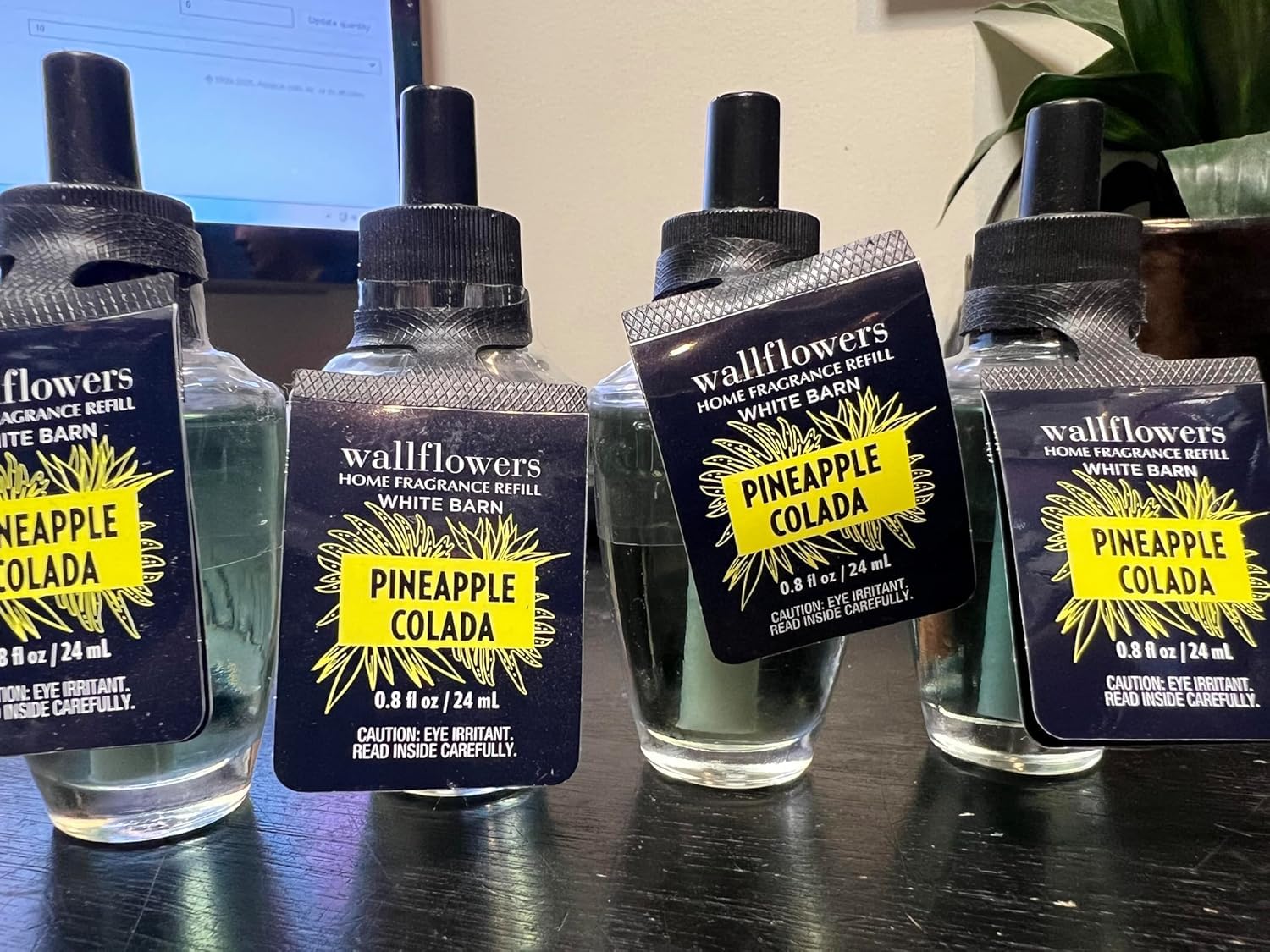 Amazon.com: 4 Set Pineapple Colada Fragrance Wallflowers Refills