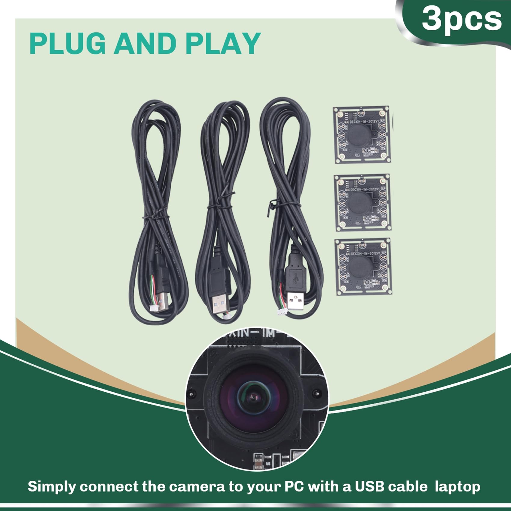 OV9732 Kameramodul 100 Grad 2 M Kabel 1280x720 30 Fps USB-Laufwerk Kompatibel mit Autodarts.Io