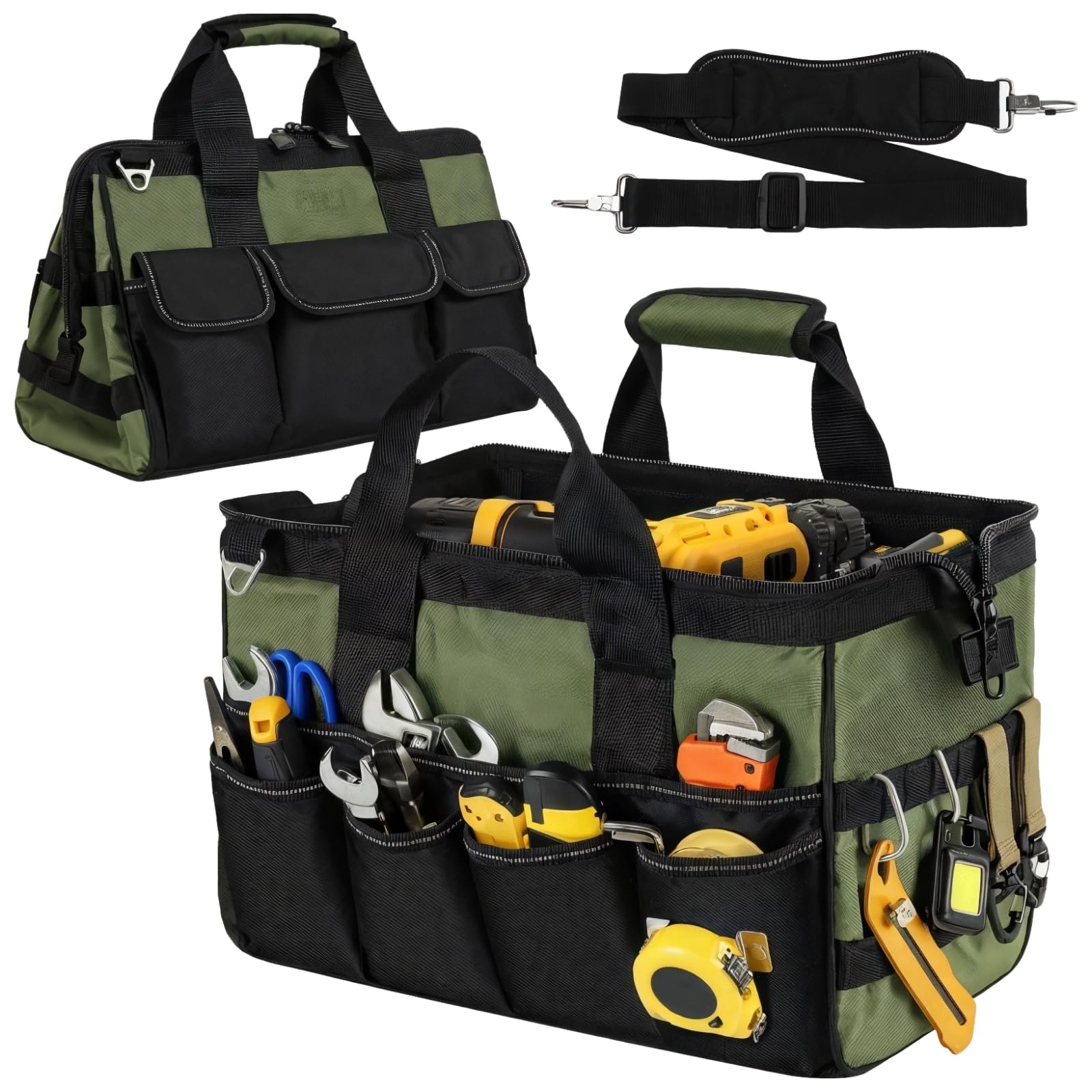 Sac de rangement pour outils avec 25 compartiments contre le désordre