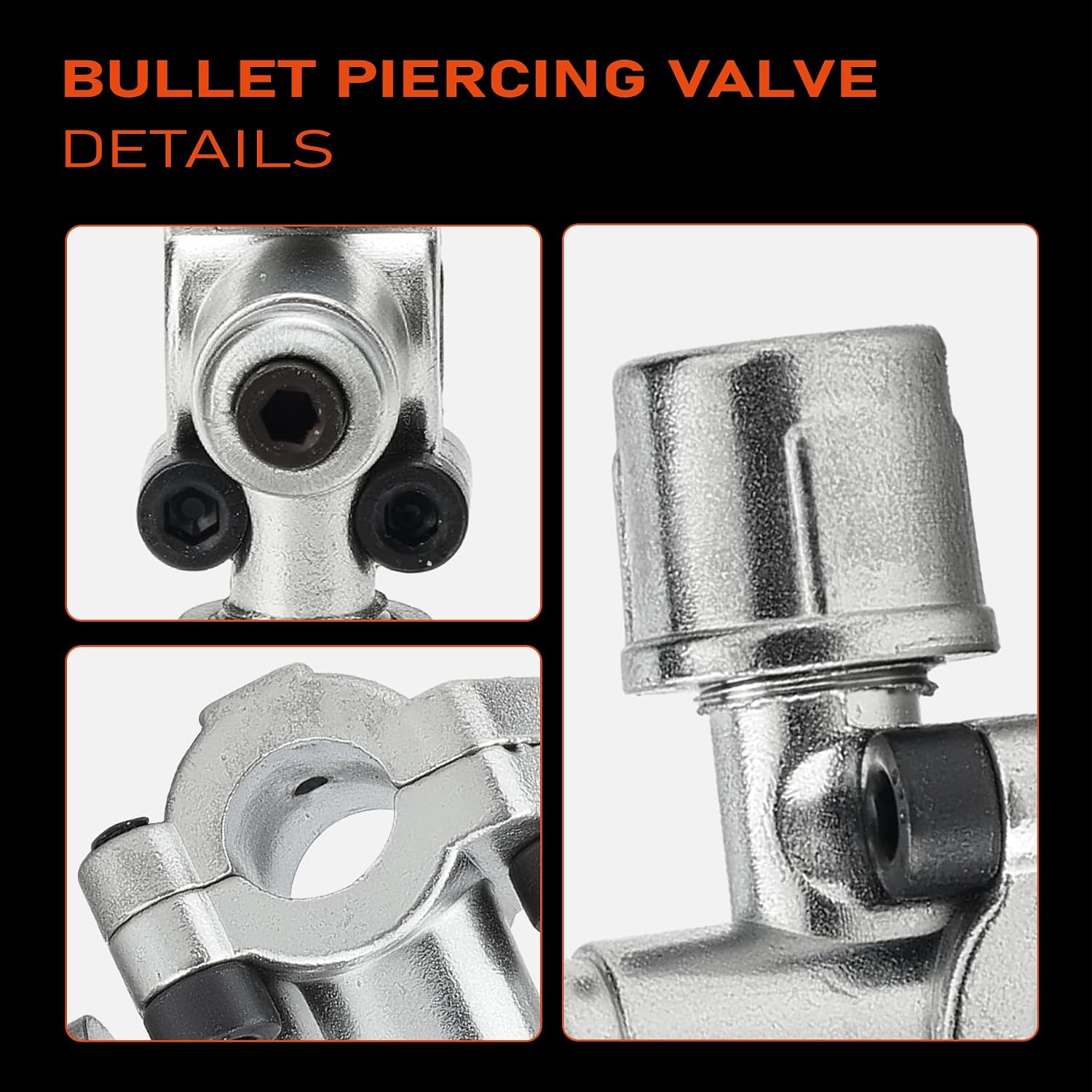 BPV31D Bullet Piercing Valve Fits for HVAC Copper Pipes OD 1/4 5/16 3/8 Inch Refrigeration Tools Refrigerator Line Tap Valves Kit Replace BPV31D MPV31 AP4502525 GPV38 GPV56 GPV31 GPV14（10Pcs）