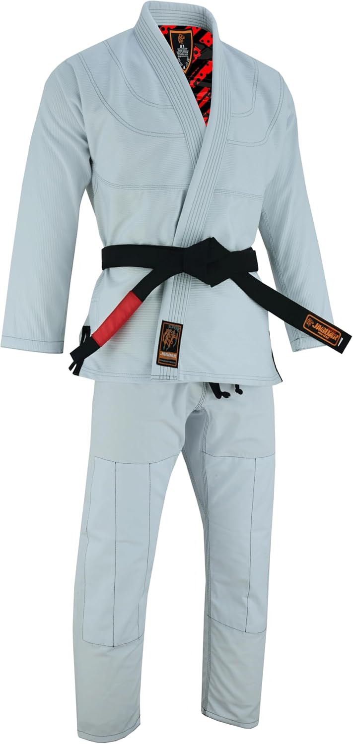 – White Tiger Inner Sublimated Pro Brazilian Jiu Jitsu BJJ Kimono Gi Uniform Unisex - Belt Included