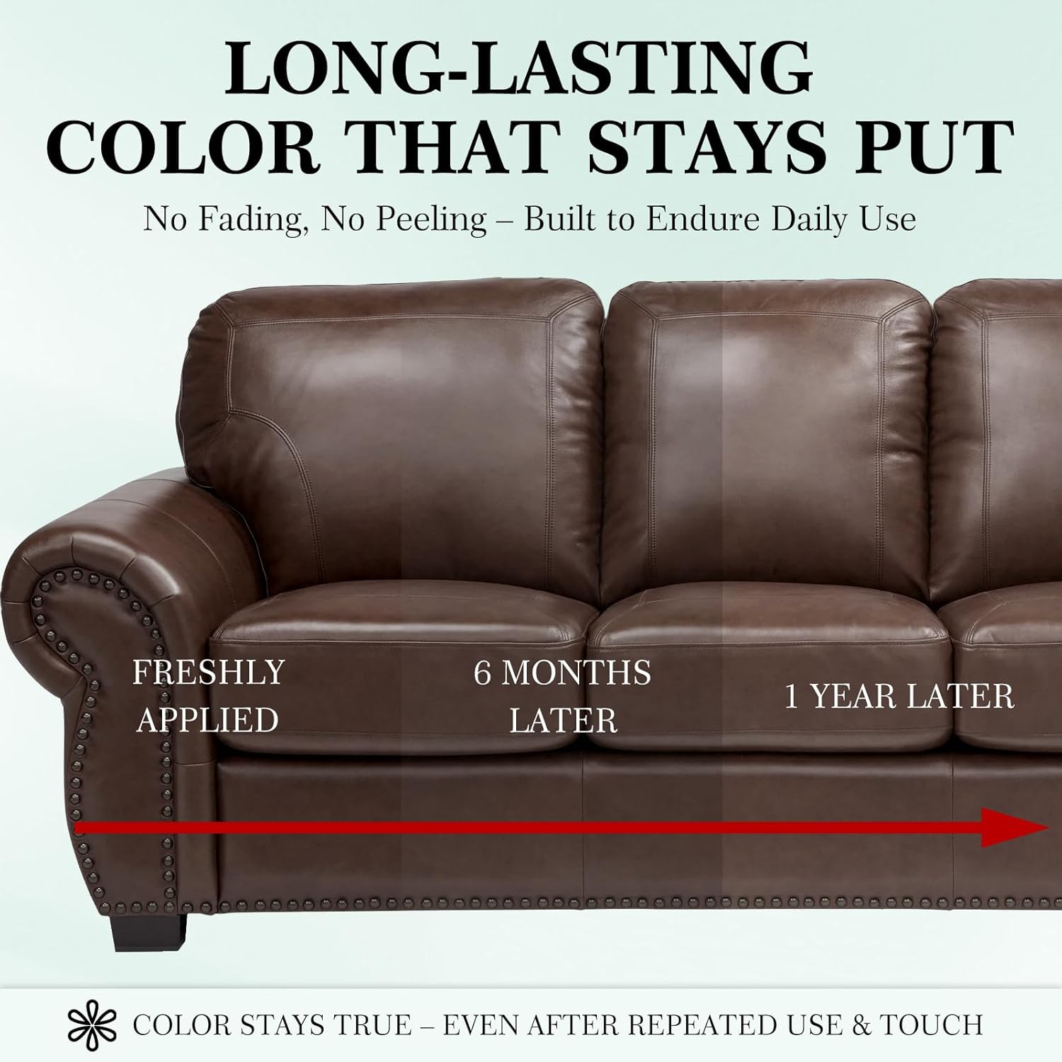 Leather Color Restorer, Recoloring Balm, Scratch Remover, Dye, Paint, Repair Kit for Furniture, Couches, Car Seats, Shoes, Bags, Tan - Image 5