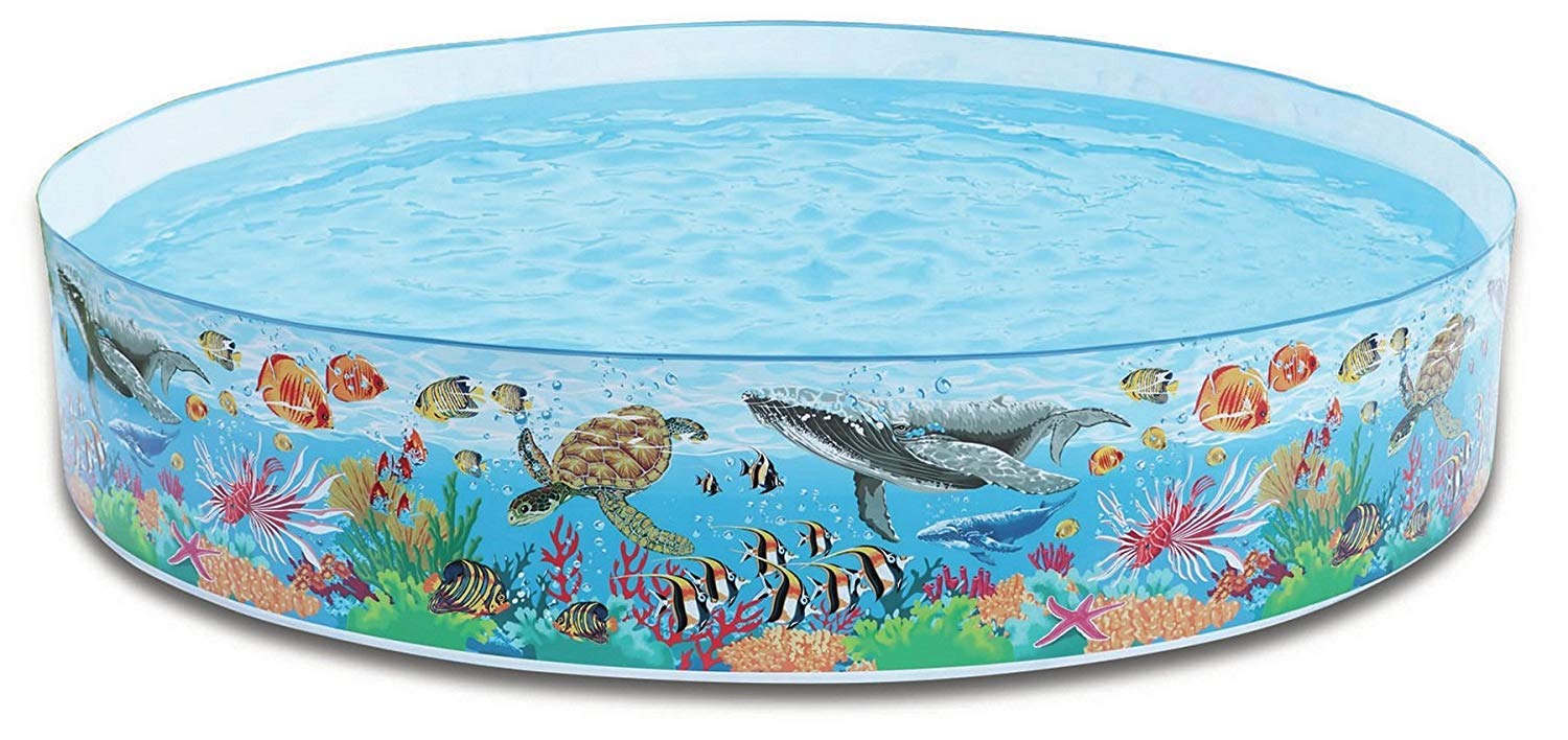 Kid's Plastic Water Bath Tub Swimming Pool (Multicolour, 4 Feet)