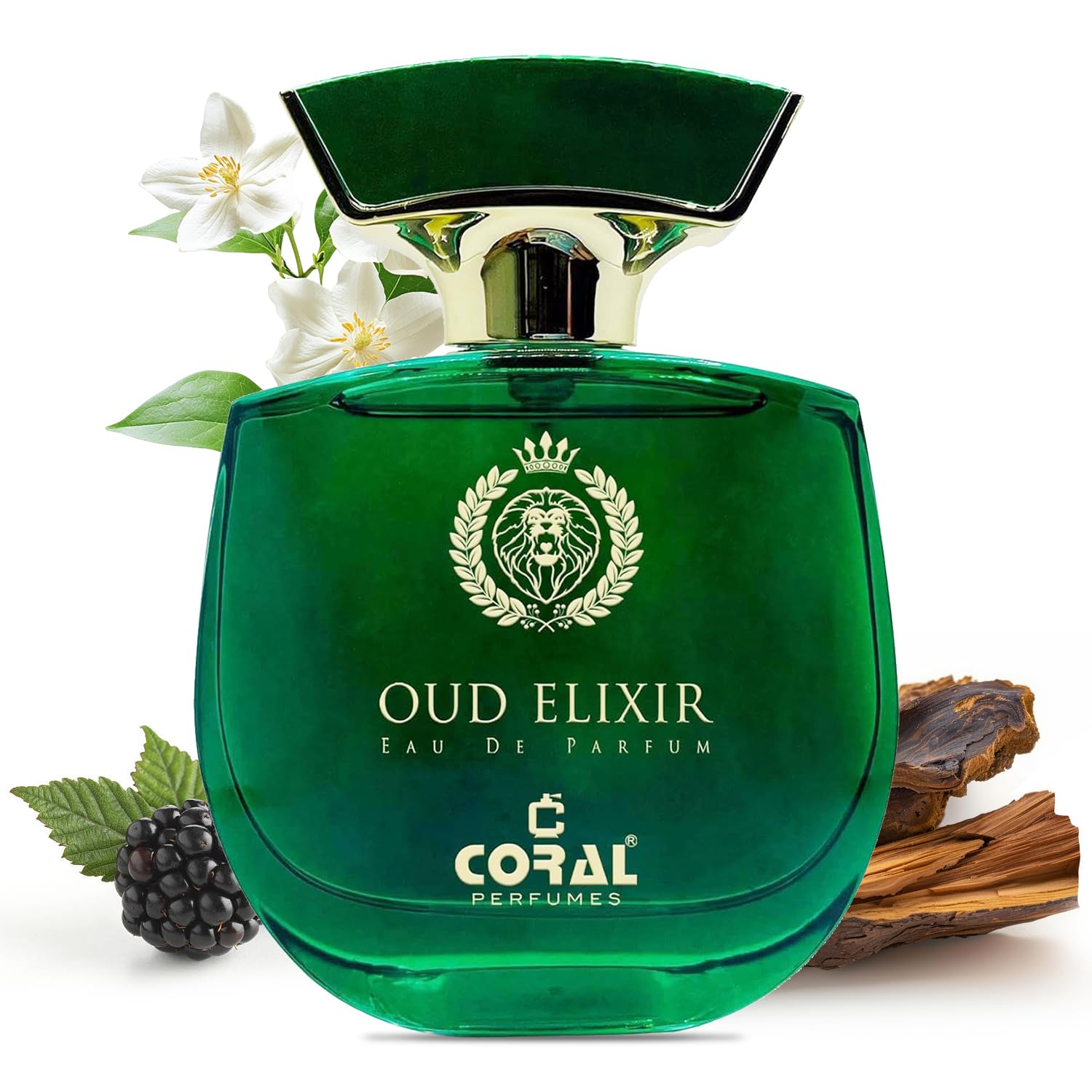 Coral Oud Elixir Unisex Perfume - 100ML | Eau De Parfum | Long-Lasting Luxury Fragrance | Elegant & Sensual Oud Perfume | Exotic Fruity & Floral Scent | Perfect for Gifting