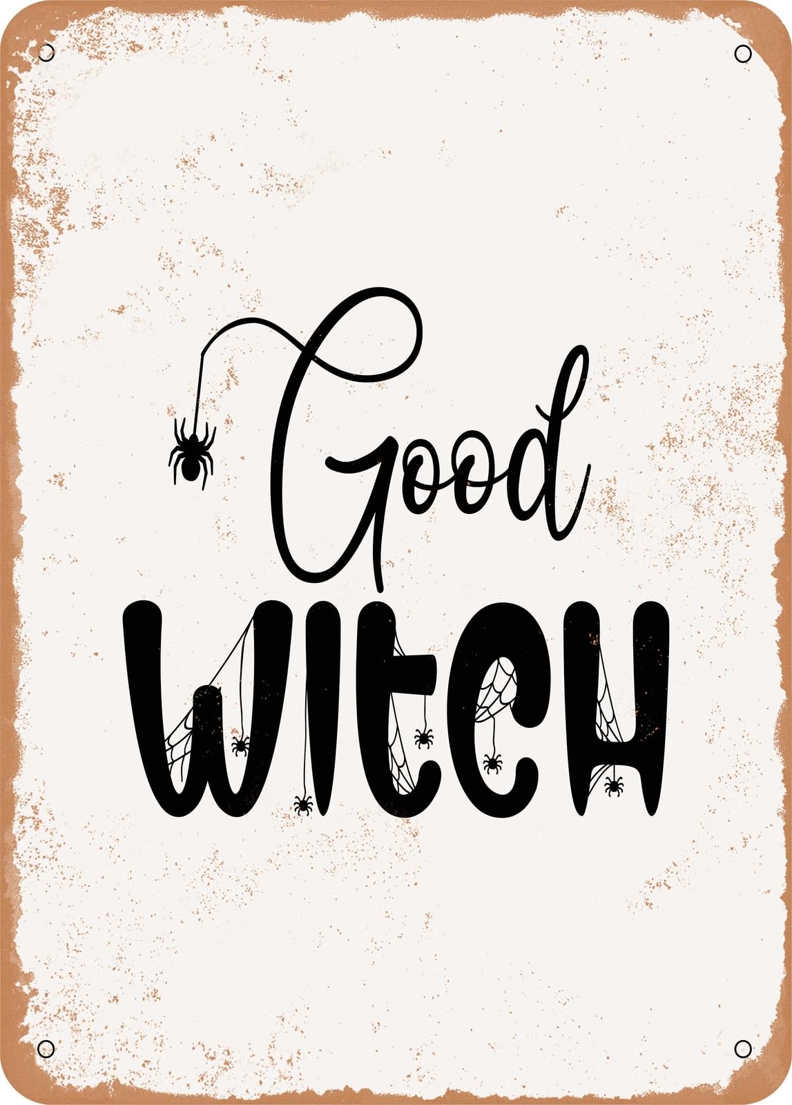 Miaomansenstore Metal Sign - Good Witch - 5 - Vintage Rusty Look Home Decor