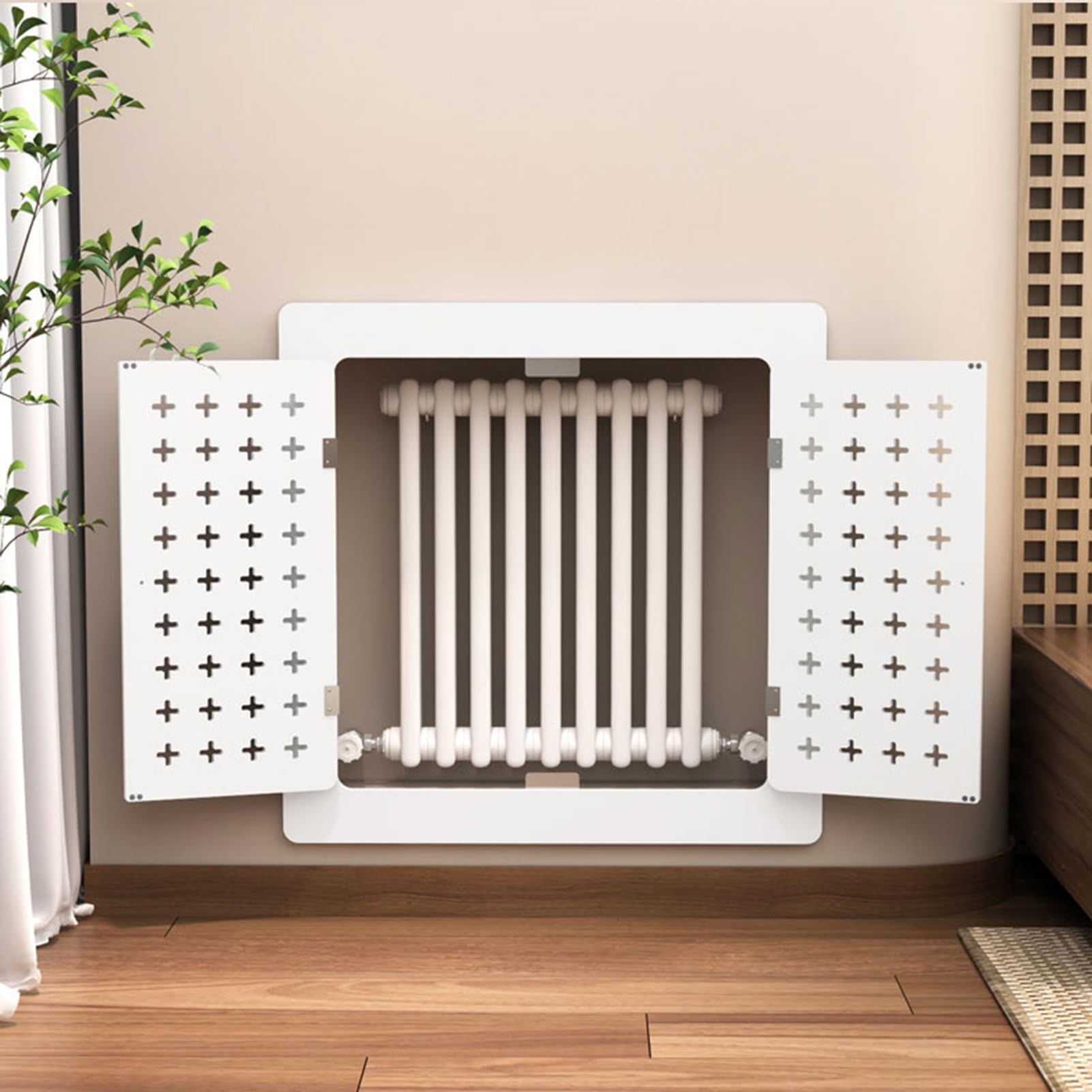 Pannelli di Accesso Sportello di Accesso Al Radiatore a Doppia Anta, Pannello di Ispezione Impermeabile per Cartongesso Montaggio in Superficie, Coperture Decorative per Armadi Riscaldanti(30x65cm (12